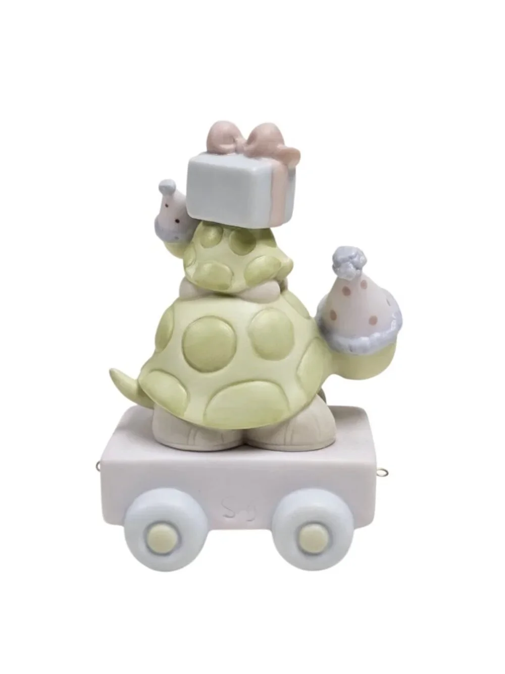 80s - 90s Precious Moments TURTLES - 11th birthday series train figurine